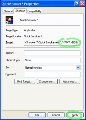 enabling hardware vertex processing for smoother QuickSnooker graphics